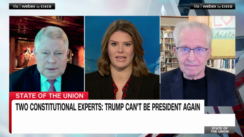 Two Constitutional scholars say Trump disqualified in 2024 race