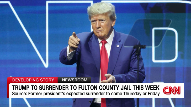 Trump to surrender at Fulton County jail this week, following his indictment in Georgia