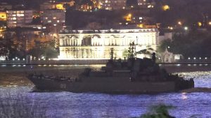 Ukraine strikes Russian naval vessel in first attack on oil exports