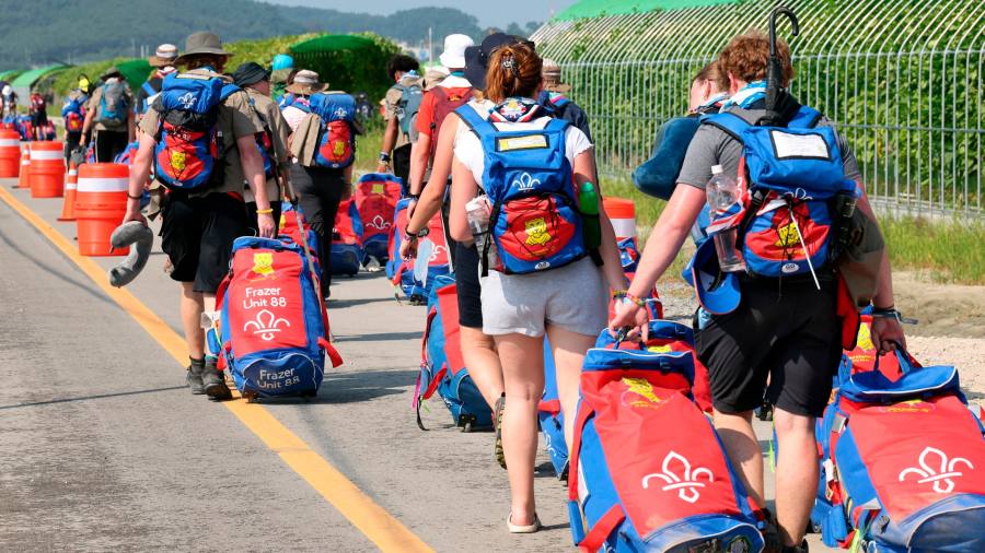 Global scouts gathering in South Korea evacuated ahead of typhoon