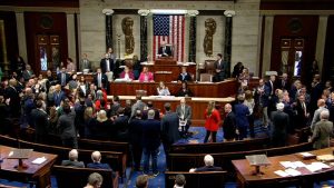 See moment House passes short-term spending bill to stop government shutdown