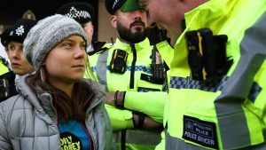 Climate activist Greta Thunberg arrested at London protest after disrupting major oil conference