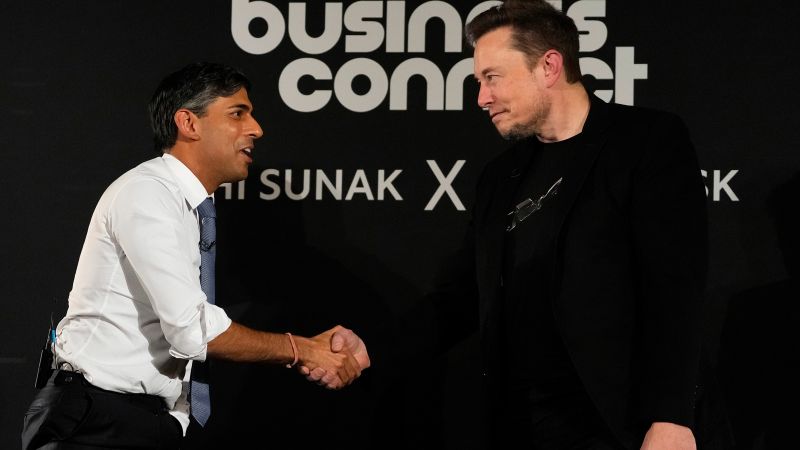 Elon Musk and Britain’s PM Rishi Sunak discuss AI’s risks and rewards